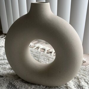 Donut shaped Ceramic Vase